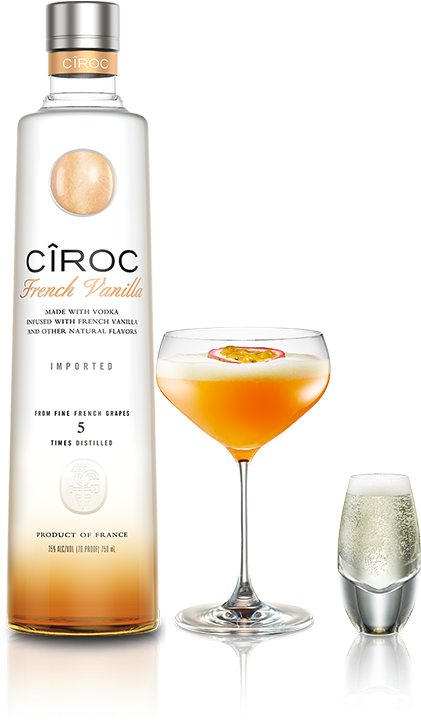 Cîroc Star Martini Vodka Drinks Tail Recipes Cîroc - Ciroc Coconut Vodka - 1 L Bottle (425x803), Png Download