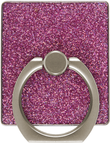 Pink Glitter Phone Finger Ring - Phone Finger Ring Clipart (1024x1024), Png Download