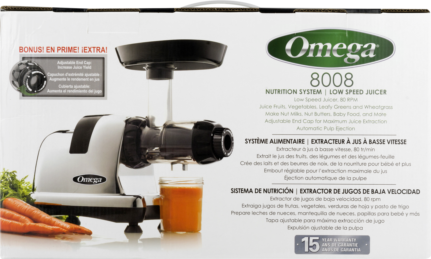 Omega 8008c Juicer (chrome) (1800x1800), Png Download