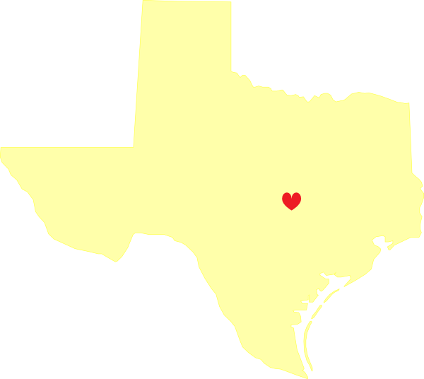 How To Set Use Pale Yellow Texas Hear Large Clipart (600x536), Png Download