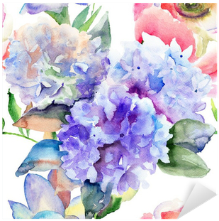 Watercolor Hydrangea (400x400), Png Download