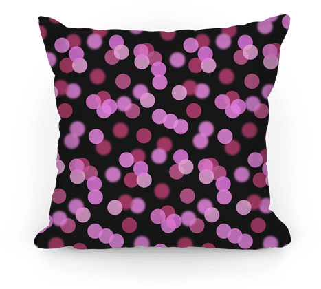 Pink Glitter Bokeh Pattern Pillow - Pillow (484x484), Png Download