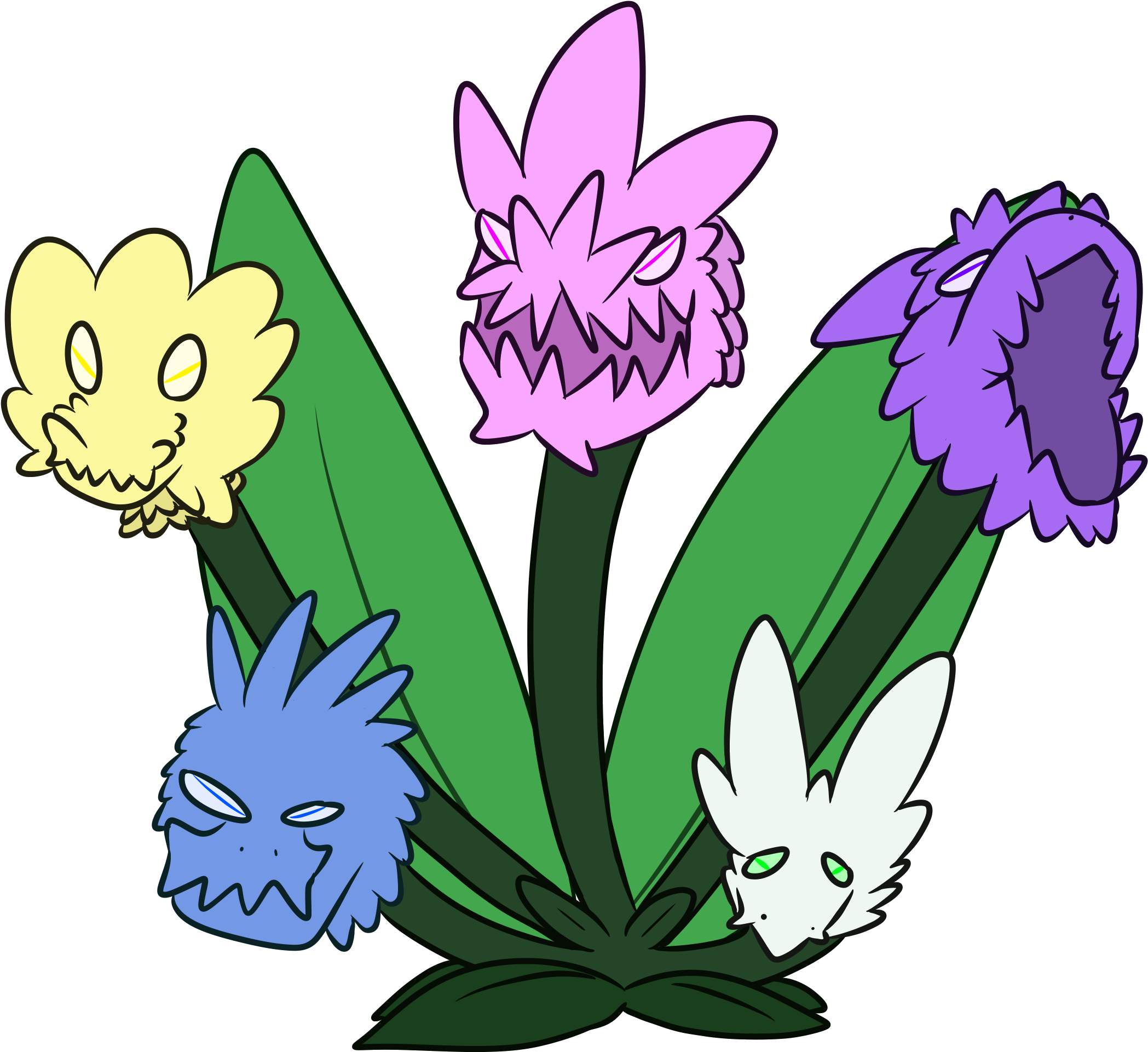 Hydrangea - Cartoon (2500x2000), Png Download