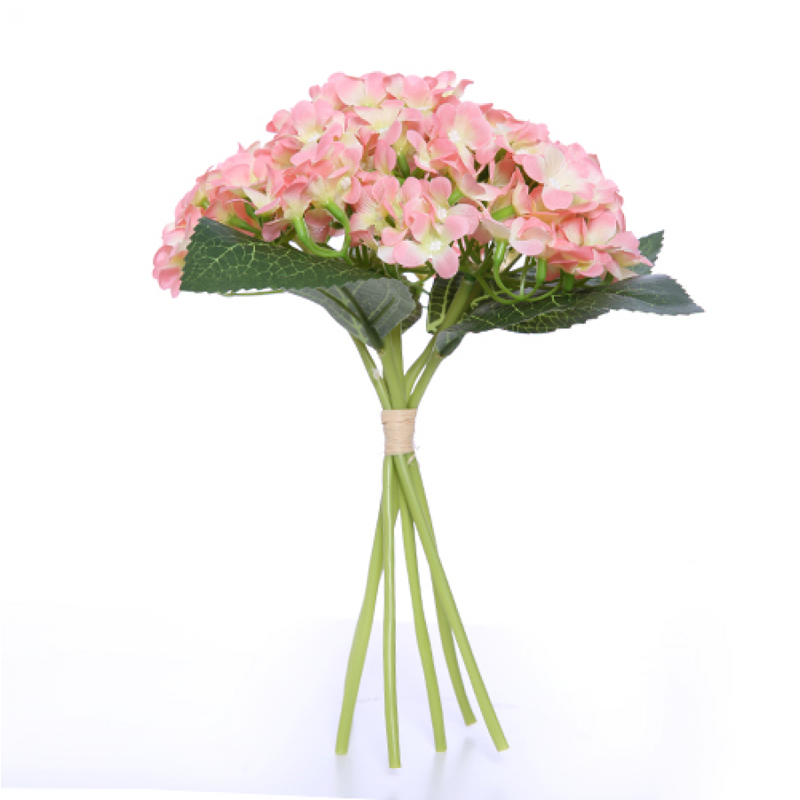 Peach Hydrangea Bundle Posy - Hydrangea (900x1115), Png Download