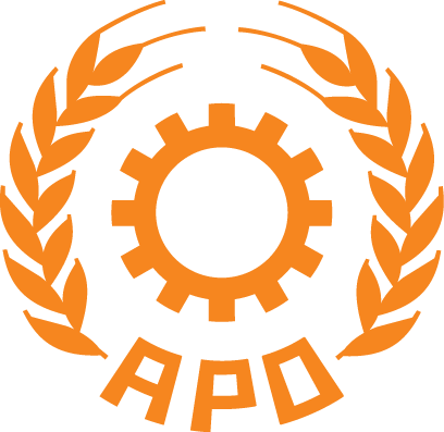 Apo Logo Orange Transparent Background - Tumakuru Machine Tool Park (408x397), Png Download