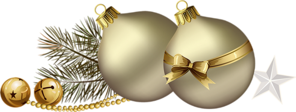 Boules De Noël Png, Tube, Or - Christmas Day (600x228), Png Download