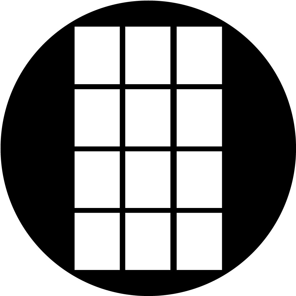 Apollo Design He-1442 Windowpane B&w Superresolution - Window Gobo (1200x1200), Png Download