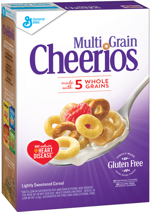 8455627 - Multi Grain Cheerios (592x704), Png Download