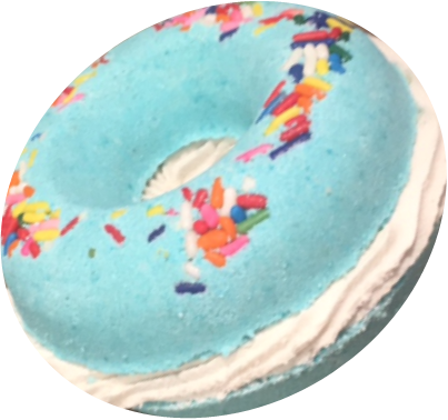 Fruit Loops Donut Bath Bombs - Circle (403x378), Png Download