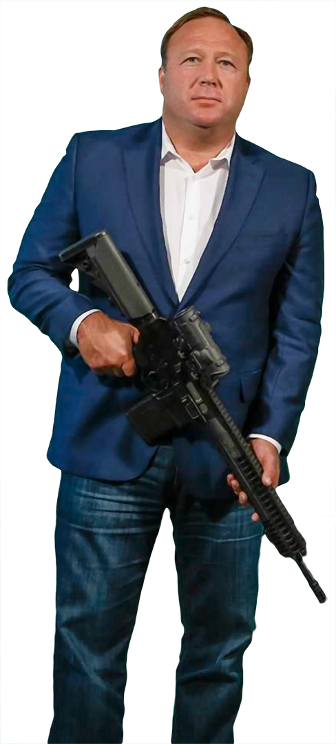 Alex Jones Shoots Guns (488x1080), Png Download