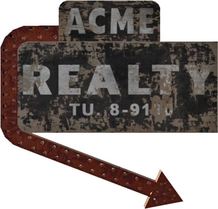 Neon Sign Acme Realty - Wiki (935x794), Png Download