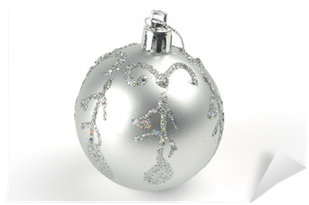 Bola Decorativa De Navidad Gris Y Dibujos Wall Mural - Christmas Ornament (400x400), Png Download