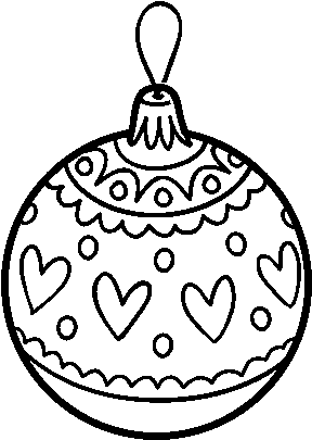 Dibujo De Bola De Navidad Estampada Para Colorear - Palline Di Natale Da Colorare (600x470), Png Download