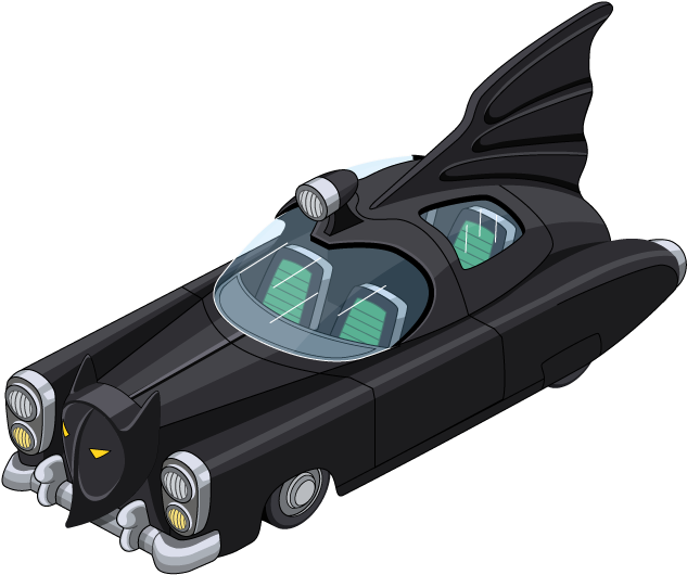 Decoration Retrobatmobile - Family Guy Quest For Stuff Batmobile (700x557), Png Download