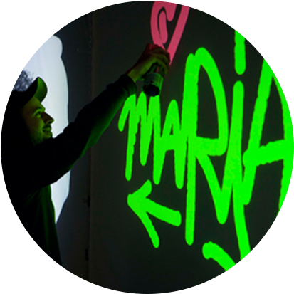 Digital Graffiti Wall&nbsp - Digital Graffiti (500x500), Png Download