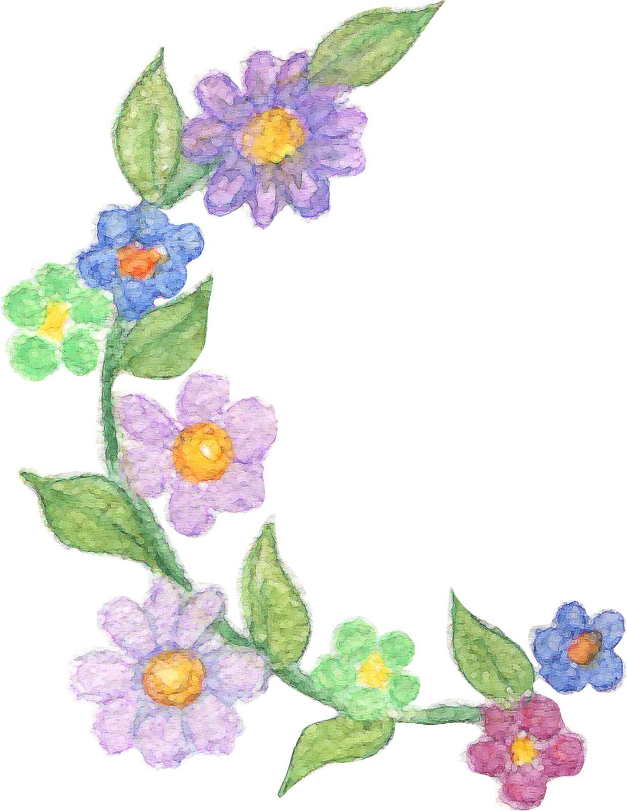 Just Go To Etsy And In The Search Bar Type Watercolor - Bellflower (1238x1600), Png Download