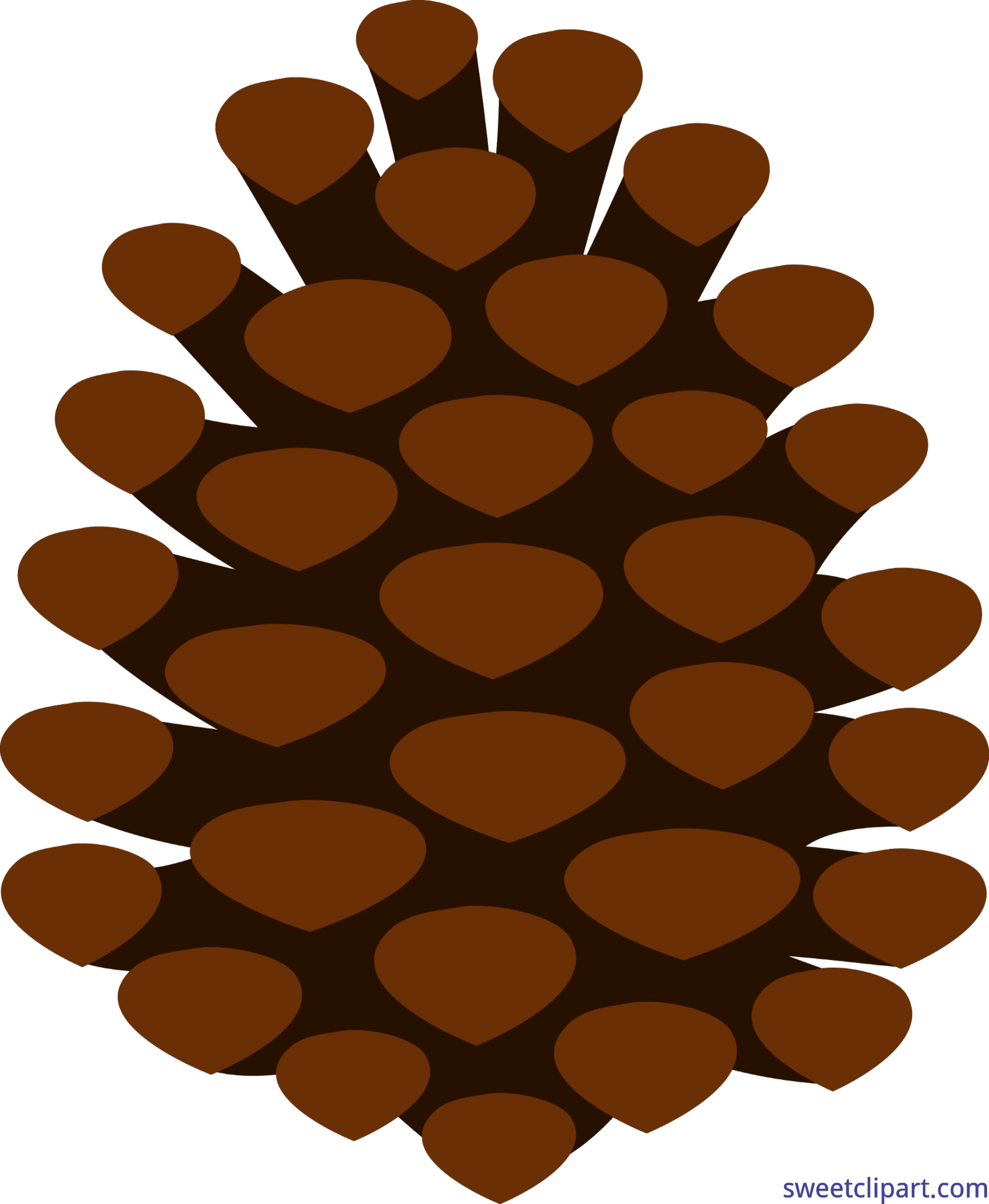 Clip Art Sweet - Pinecone Clipart (4654x5663), Png Download