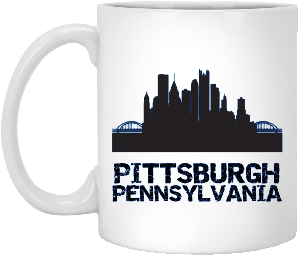 Pittsburgh Pennsylvania City Skyline Silhouette 11 - Pennsylvania (1155x1155), Png Download