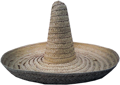 Mexican Textiles - Mexican Hat Transparent Png (450x325), Png Download