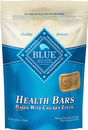 Blue Buffalo Health Bar Chicken/liver Dog 16 Oz - Blue Buffalo Dog Food Small Bites (376x505), Png Download
