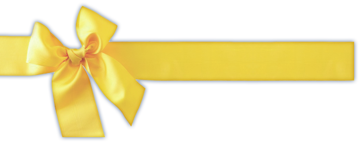 Yellow Ribbon Png - Transparent Yellow Ribbon (740x294), Png Download