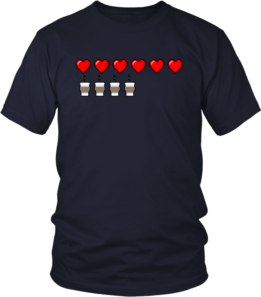 Health Bar 8bit T-shirt - Larry Bernandez T Shirt (1000x1000), Png Download