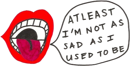 The Background And The Speech Bubble Is Transparent - Tongue (500x249), Png Download