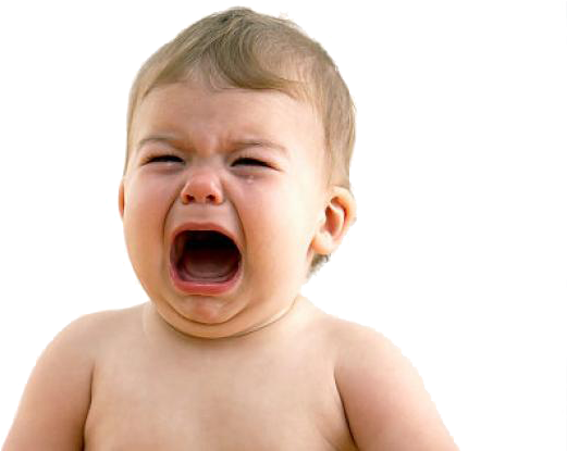 Baby Transparent Image Arts Clipart Freeuse Download - Crying Baby (635x414), Png Download