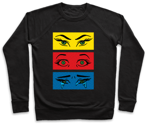 Pop Art Eyes Pullover - Ain T No Party Like A Hermit Crab Party (484x484), Png Download