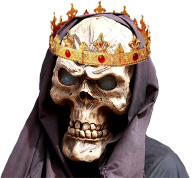 Skull With Ruby Eyes - Schädel 6 Untersetzer (405x413), Png Download