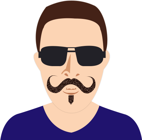 Soulful Handlebar Mustache - Goatee (600x450), Png Download