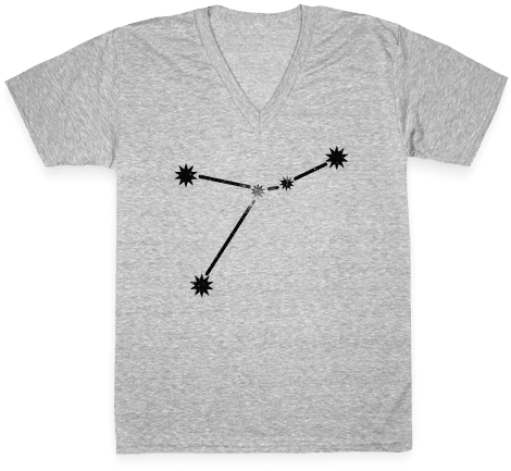 Cancer V-neck Tee Shirt - T-shirt (484x484), Png Download