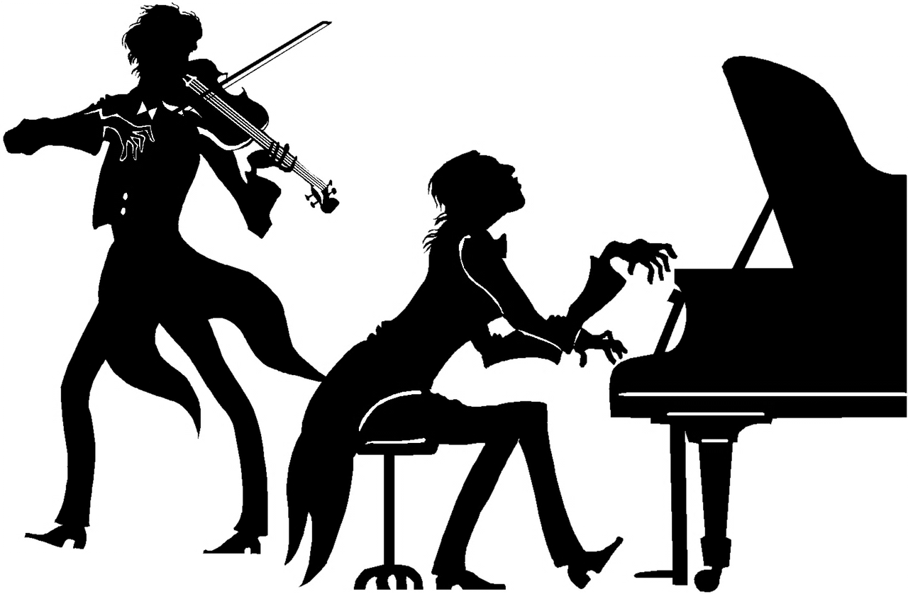 Piano And Violin Png (500x327), Png Download