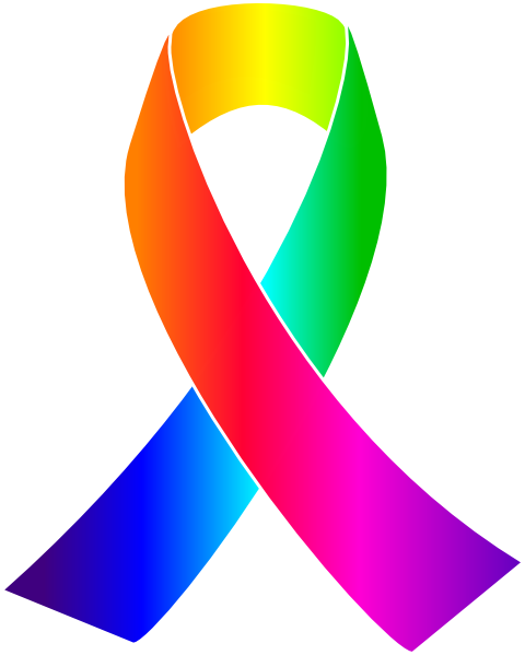 Awareness Ribbons Clip Art - Cancer Ribbon For All Types (480x599), Png Download