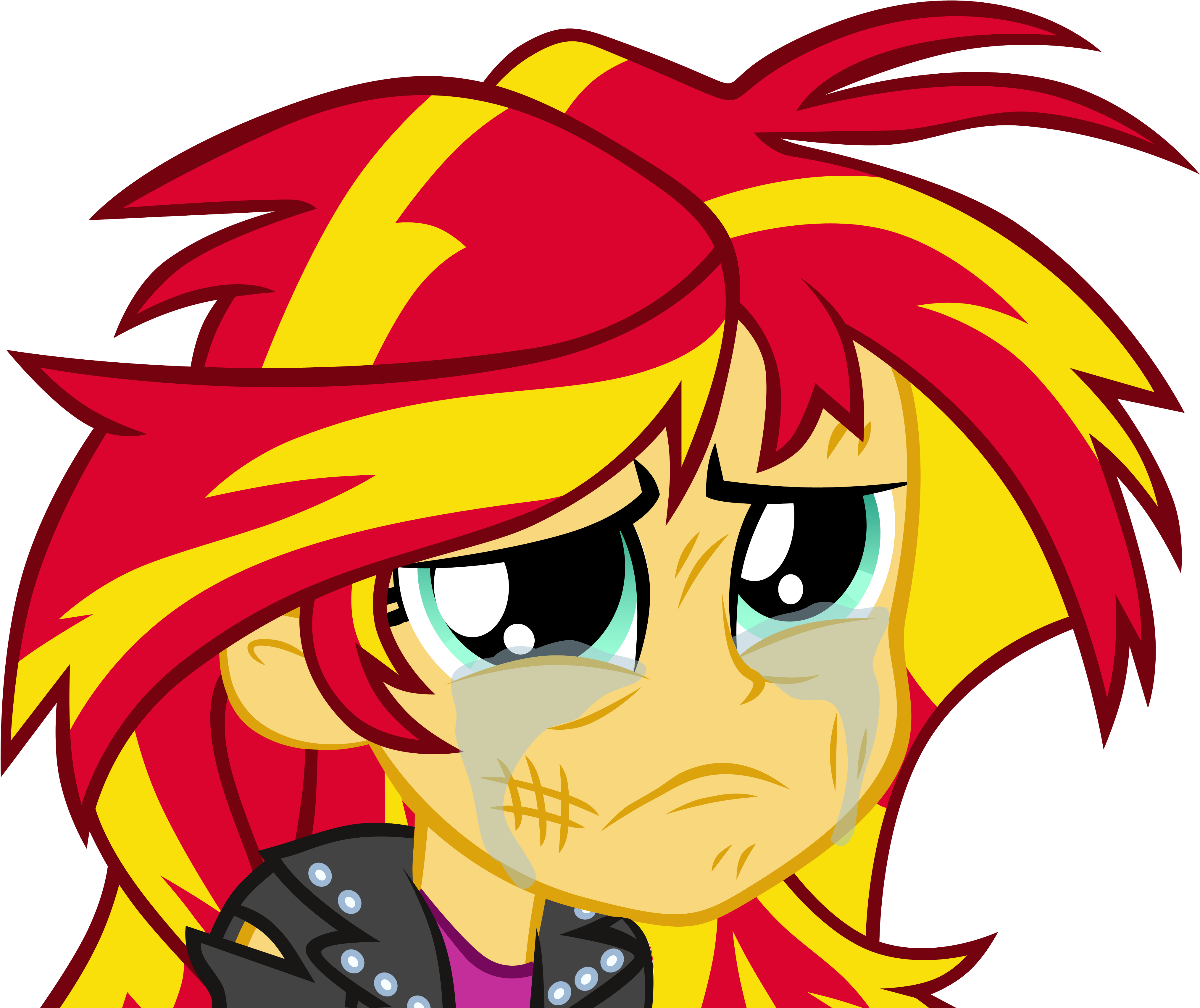 Pinkiespartygirl, Crying, Equestria Girls, Safe, Simple - Sunset Shimmer Gives Birth (4180x3488), Png Download