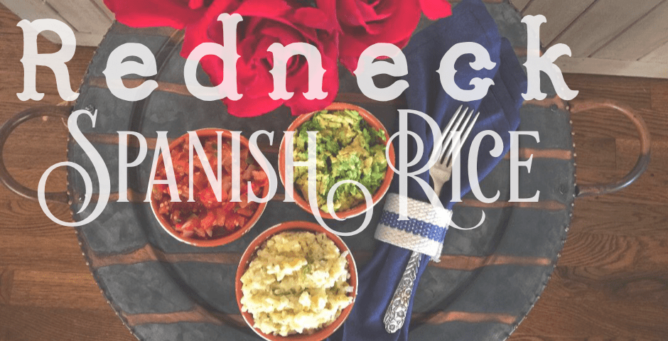 Redneck Spanish Rice Letters Superimposed Over Tray - Napkin (940x480), Png Download