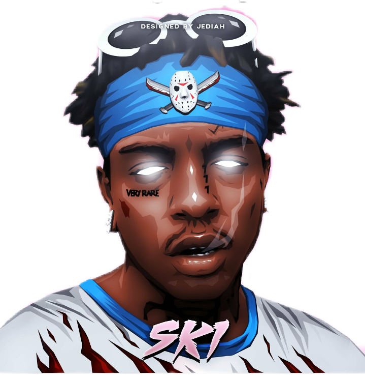 Skimasktheslumpgod Skimask Slumpgod Ski Mask Veryrare - Ski Mask The Slump God Cartoon (719x743), Png Download