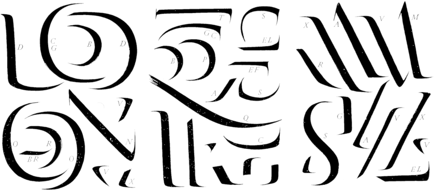 Trazos Pincel Catich - Serif (900x402), Png Download