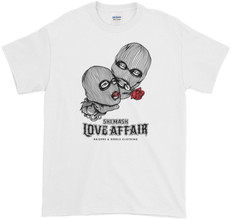 Ski Mask Love Affair " Tee - T-shirt (480x480), Png Download