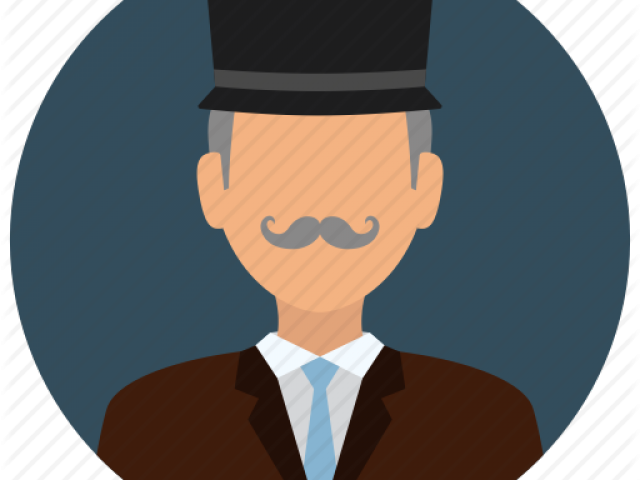 Mustache Clipart Old Hat - User Profile (640x480), Png Download