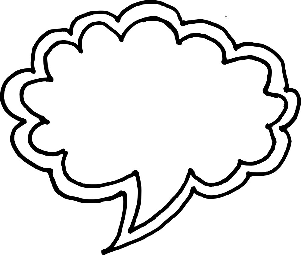 50 Hand Drawn Comic Speech Bubbles Vector - Comic Speech Bubble Vector Png (1000x849), Png Download