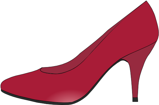 High Heel Shoe Cartoon (600x405), Png Download