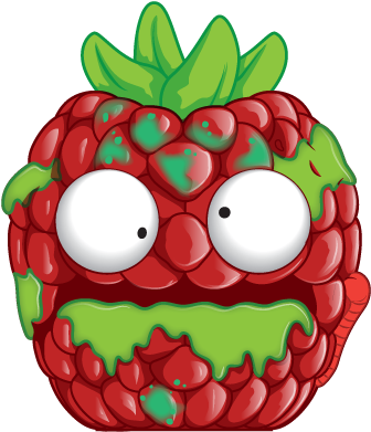 Revolting-raspberry - Grossery Gang Revolting Raspberry (412x406), Png Download