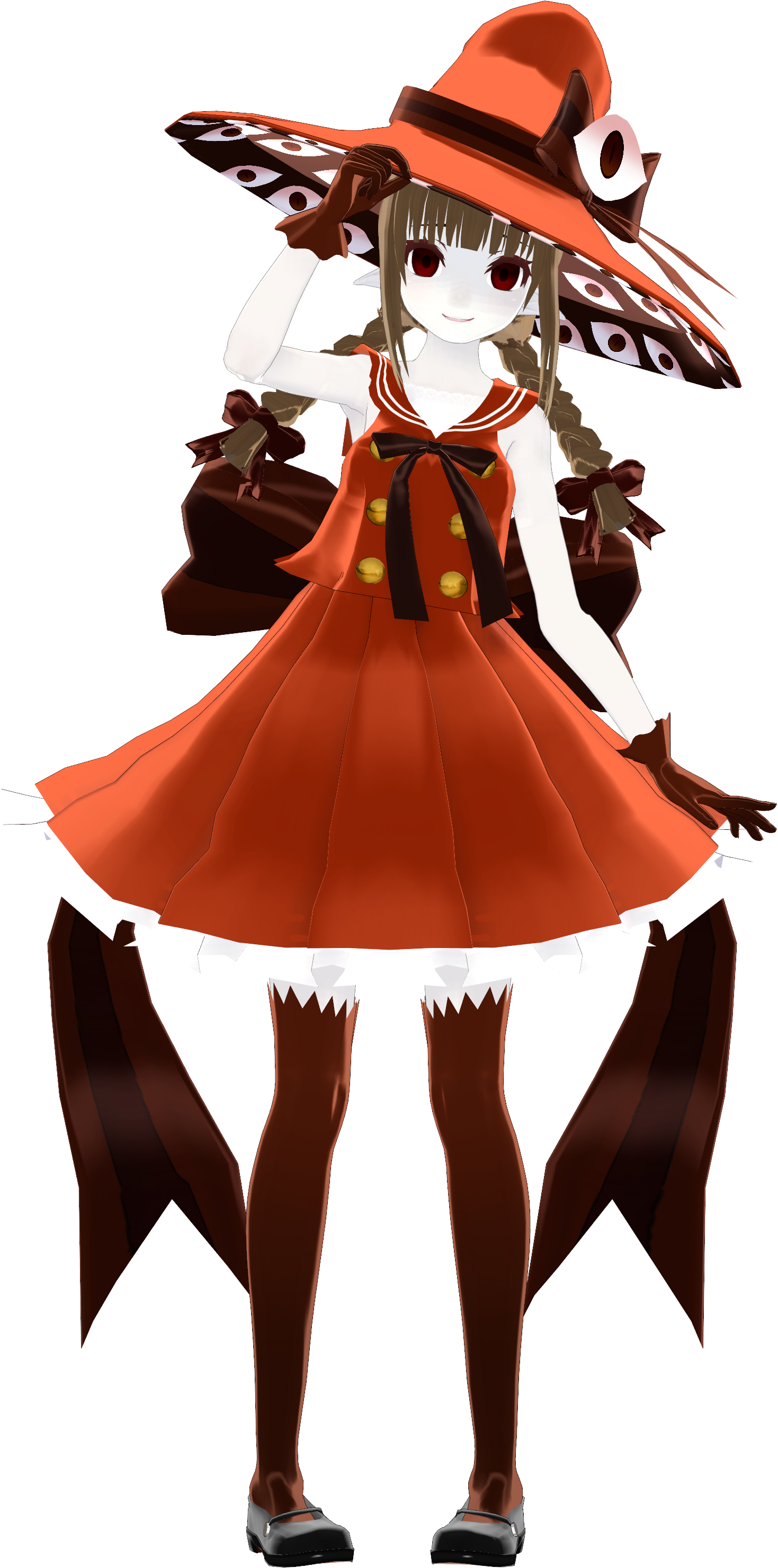 I Scared The Eyes On Her Hat By Aurorayok - Illustration (2000x3000), Png Download
