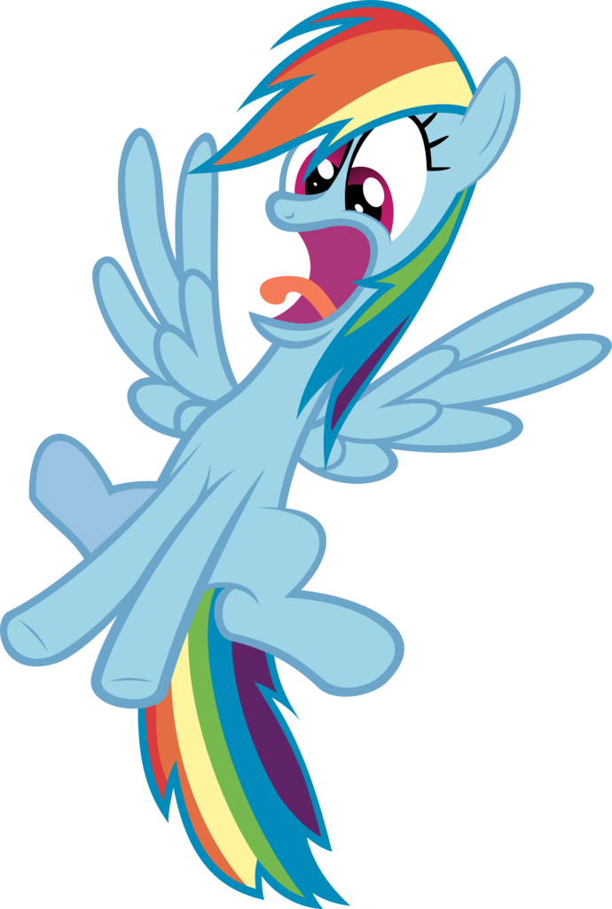 Relaxingonthemoon, Faic, Flying, Le Gasp, Lol, Open - My Little Pony Rainbow Dash Scared (690x1024), Png Download