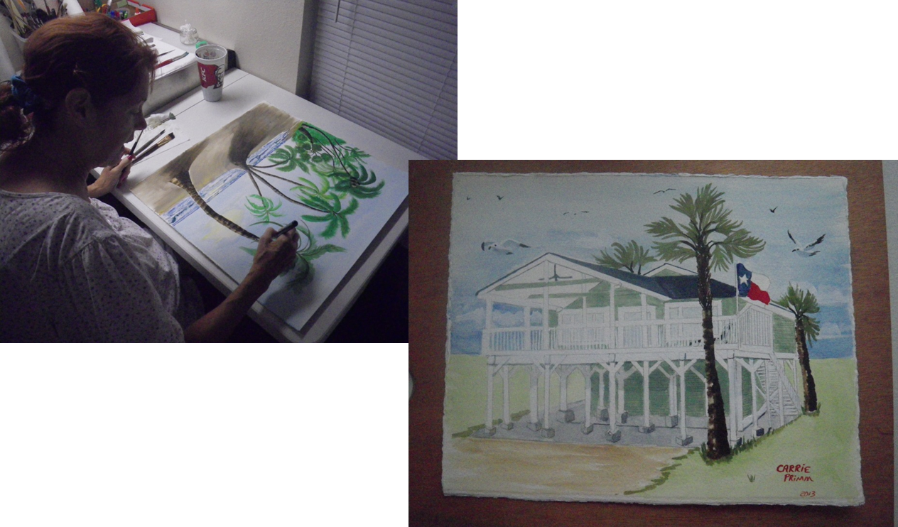Your Home In Watercolors - Painting (1264x742), Png Download