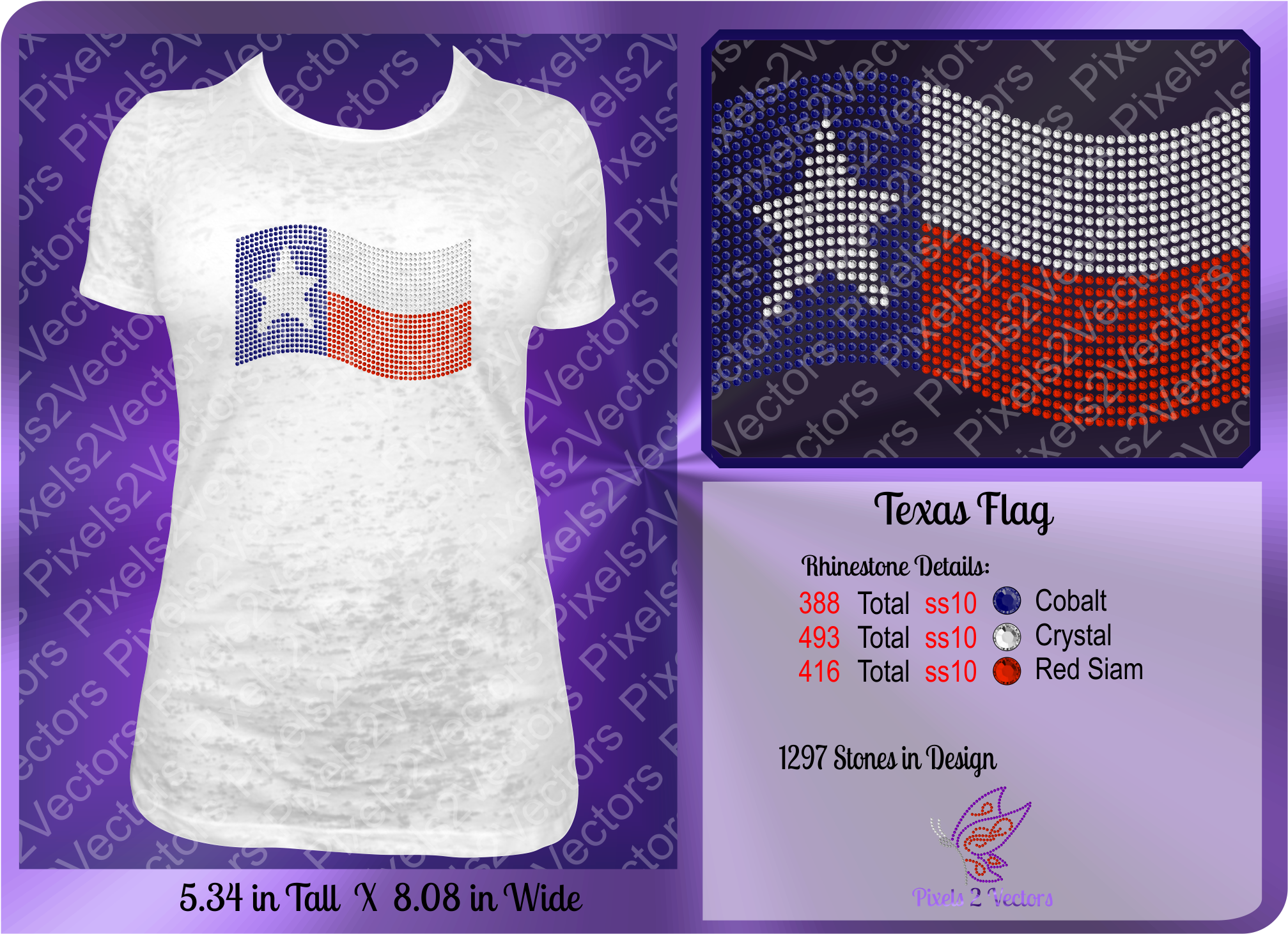 Texas Flag Rhinestone Design Digital Download - Sewing Machine (2088x1535), Png Download