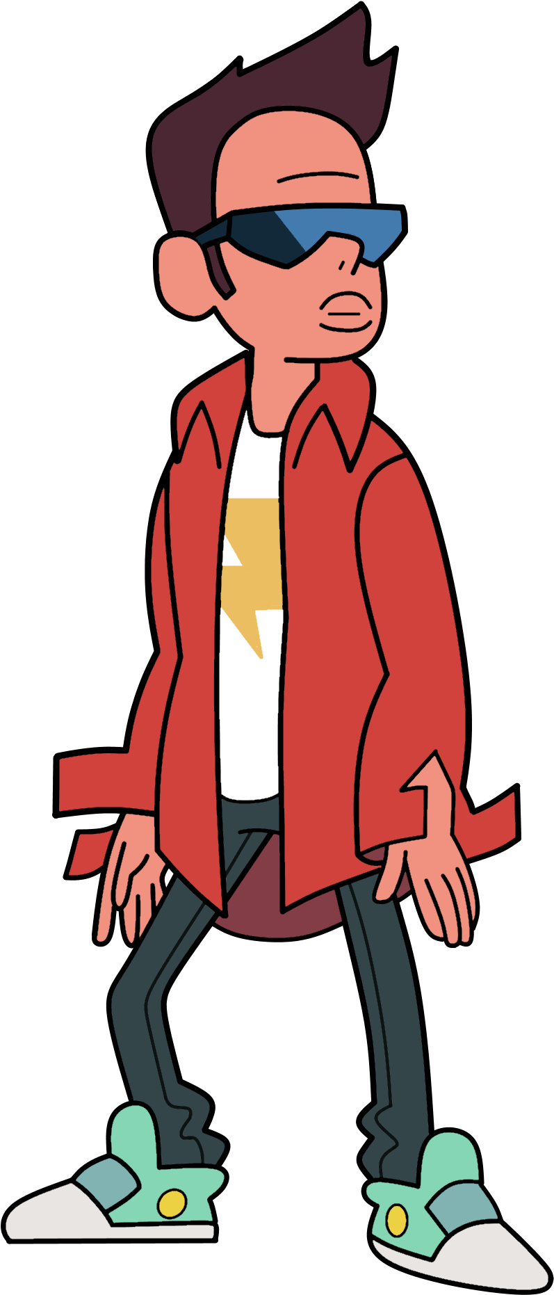 Bucky W Glasses - Steven Universe Buck Dewey (977x1908), Png Download