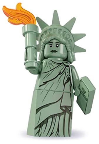 Statue Of Liberty Png Photo - Lego Minifigures Series 6 - Lady Liberty (466x535), Png Download
