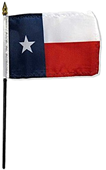 Print Page - Flags Imp Texas 4x6in Stick Flag (600x600), Png Download